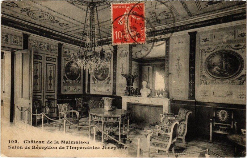 Carte postale ancienne Chateau de la Malmaison Salon de Reception