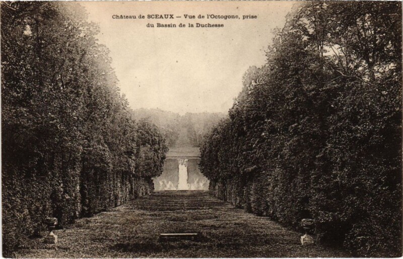 Carte postale ancienne Chateau de Sceaux vue de l'Octogone à Sceaux