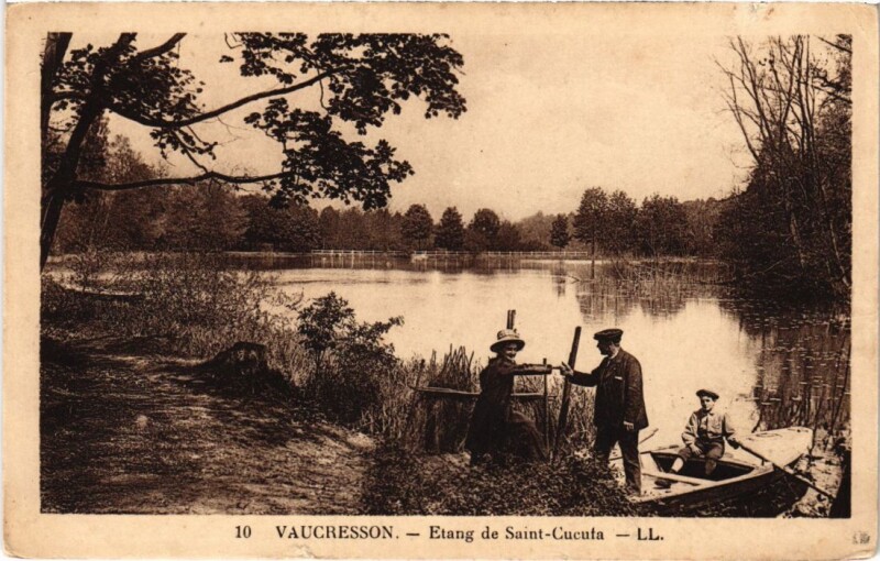 Carte postale ancienne Vaucresson Etang de Saint-Cucuta à Vaucresson