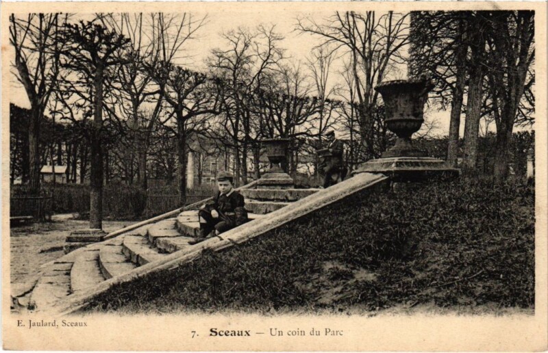 Carte postale ancienne Sceaux Un coin du Parc à Sceaux