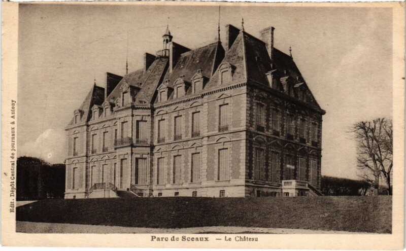 Carte postale ancienne Parc de Sceaux Le Chateau à Sceaux
