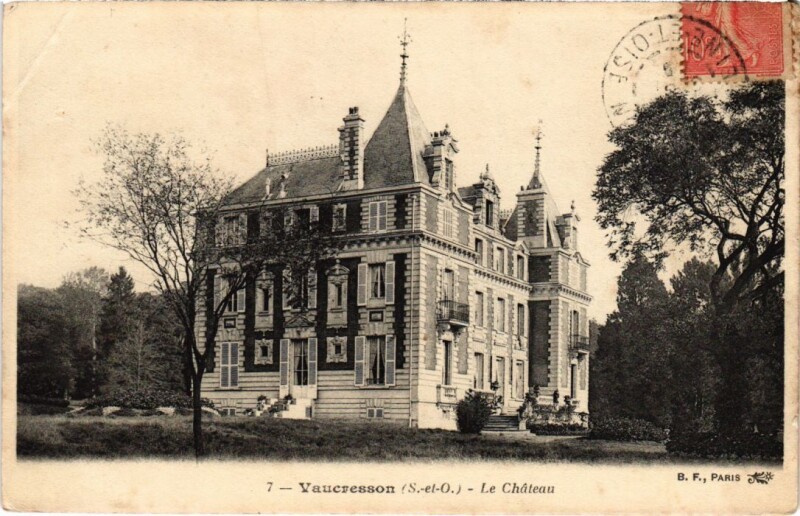 Carte postale ancienne Vaucresson Le Chateau à Vaucresson