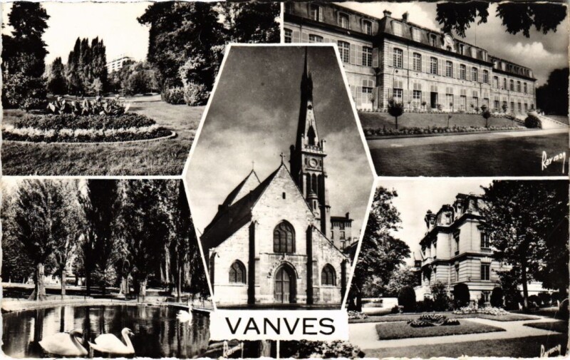 Carte postale ancienne Vanves souvenir à Vanves