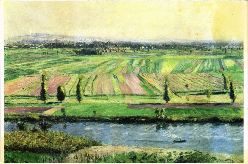 Carte postale ancienne La plaine de Gennevilliers vue des coteaux d'Argenteuil à Gennevilliers