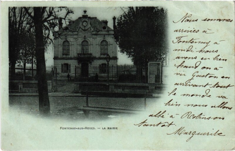 Carte postale ancienne Fontenay aux Roses La Mairie à Fontenay-aux-Roses