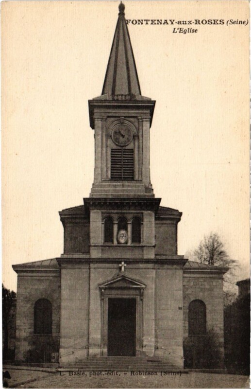 Carte postale ancienne Fontenay aux Roses Eglise à Fontenay-aux-Roses