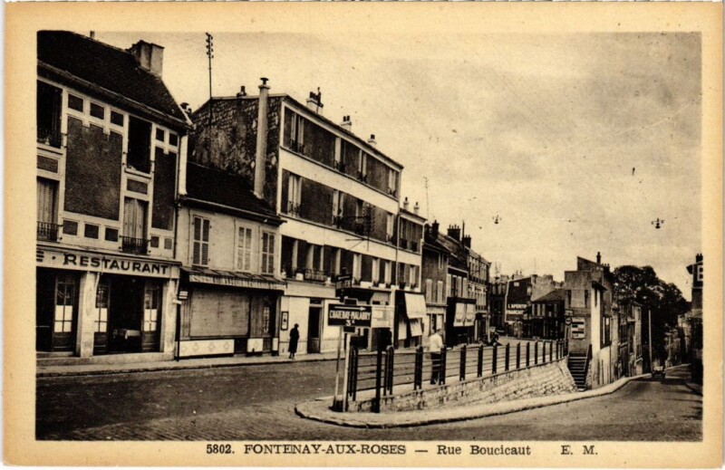 Carte postale ancienne Fontenay aux Roses Rue Boucicaut à Fontenay-aux-Roses