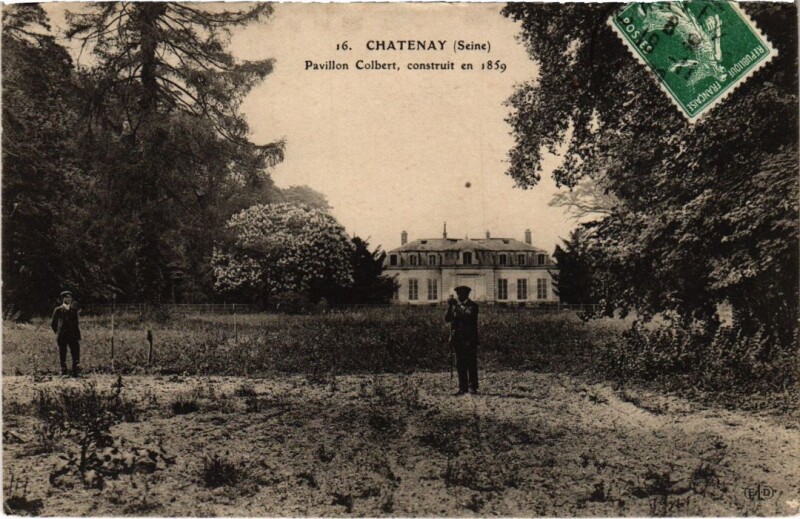 Carte postale ancienne Chatenay Pavillon Colbert