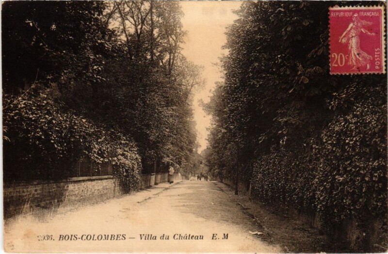 Carte postale ancienne Colombes Villa du Chateau à Colombes