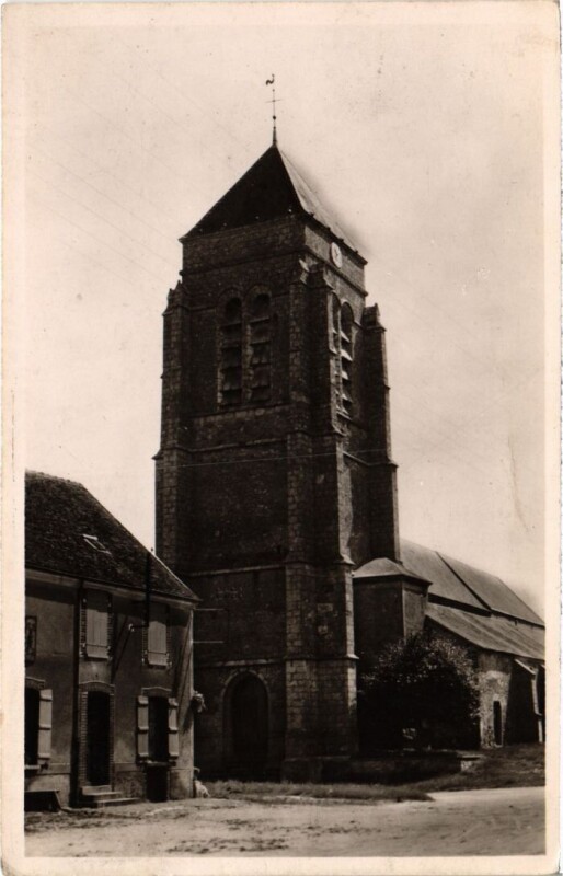 Carte postale ancienne Sancy les Provins L'Eglise France à Provins