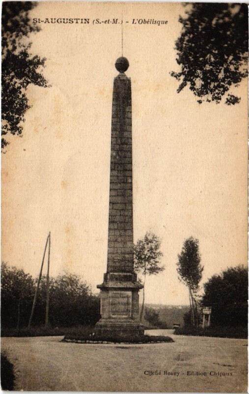 Carte postale ancienne St.Augustin L'Obelisque France