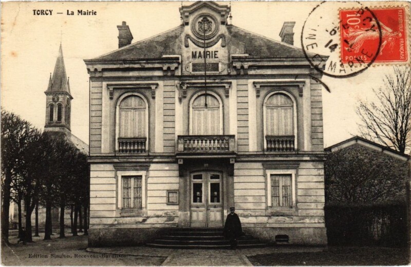 Carte postale ancienne La Mairie à Torcy