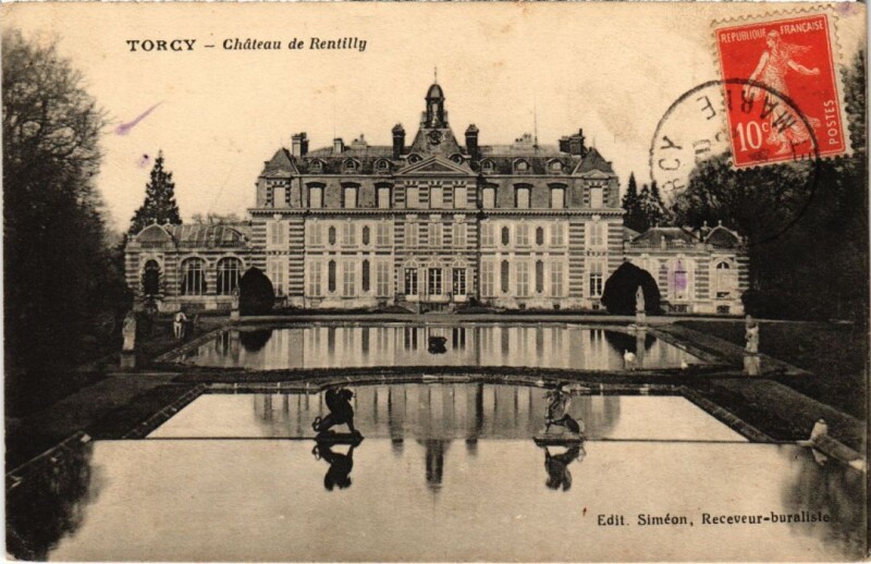 Carte postale ancienne Château de Rentilly à Bussy-Saint-Martin