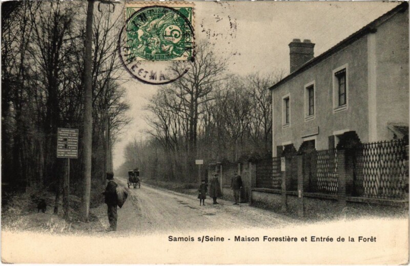 Carte postale ancienne Samois Maison Forestiere France