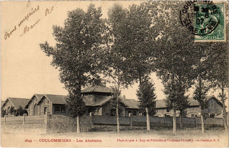 Carte postale ancienne Coulommiers Les Abattoirs France à Coulommiers