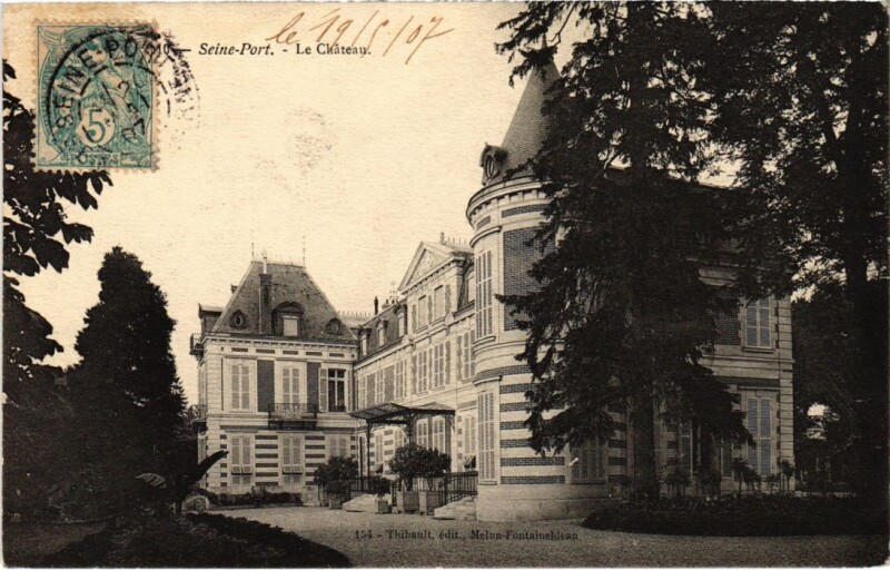 Carte postale ancienne Seine-Port Le Chateau France à Seine-Port
