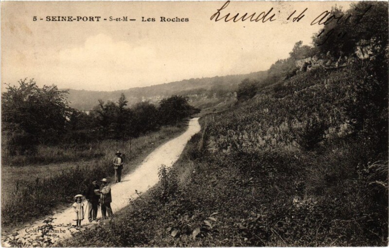 Carte postale ancienne Seine-Port Les Roches France à Seine-Port