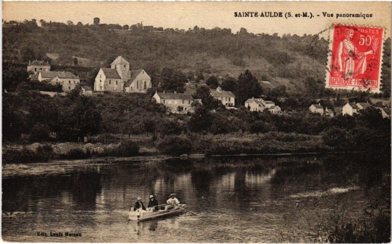 Carte postale ancienne Sainte-Aulde Vue Panoramique France à Sainte-Aulde