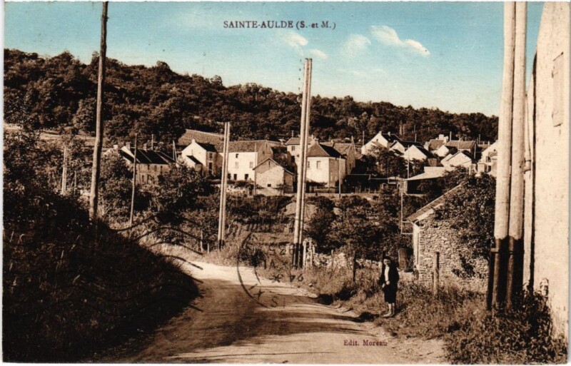 Carte postale ancienne Sainte-Aulde Vue Generale France à Sainte-Aulde