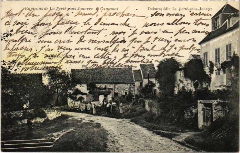 Carte postale ancienne Sainte-Aulde La Rue France à Sainte-Aulde
