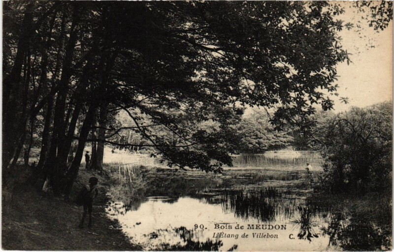 Carte postale ancienne Meudon Etang de Villebon à Meudon
