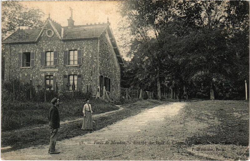 Carte postale ancienne Meudon Entree du Bois de Clamart à Clamart