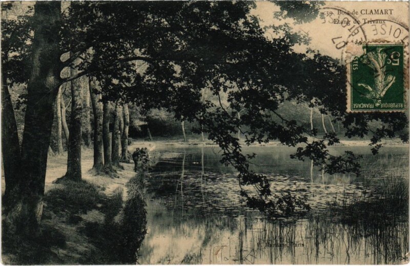 Carte postale ancienne Clamart Etang de Trivaux à Clamart