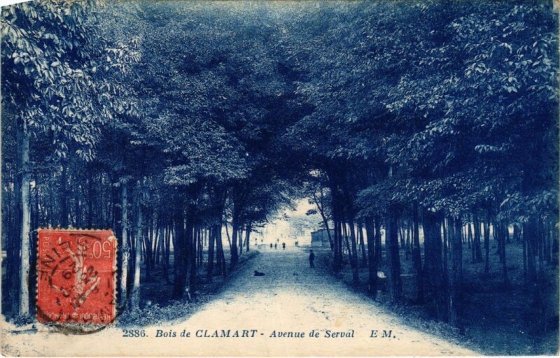 Carte postale ancienne Clamart Avenue de Serval à Clamart
