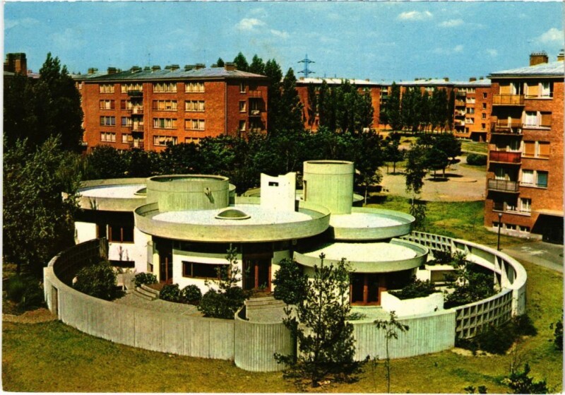 Carte postale ancienne Clamart La Bibliotheque à Clamart