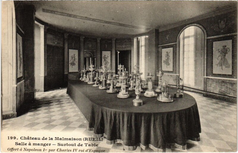 Carte postale ancienne Malmaison Le Chateau Salle a manger