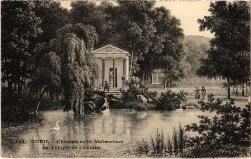 Carte postale ancienne Malmaison Le Chateau Temple de l'Amour