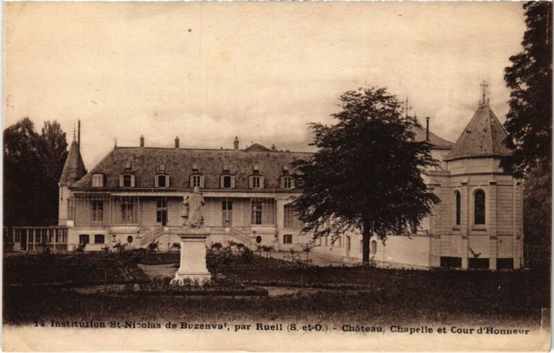 Carte postale ancienne Institution Saint-Nicolas de Buzenval