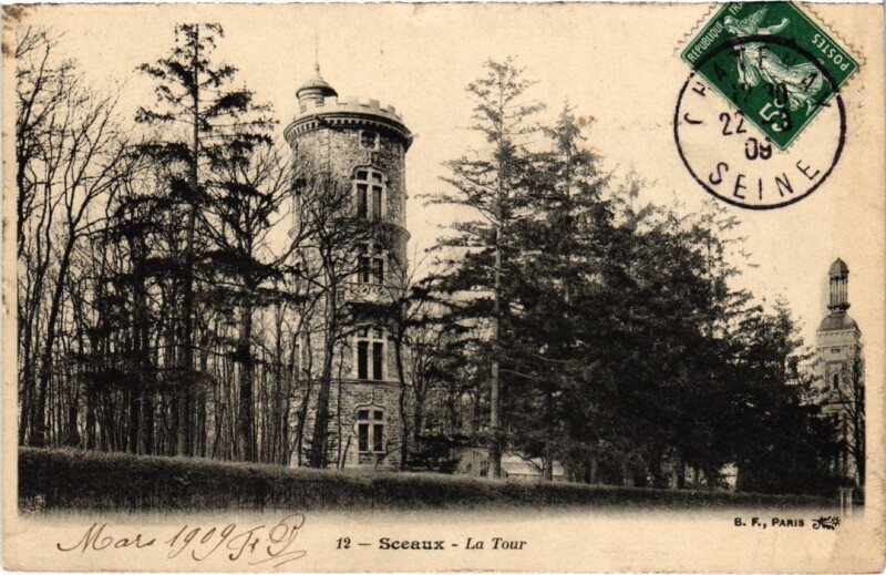 Carte postale ancienne Sceaux La Tour à Sceaux