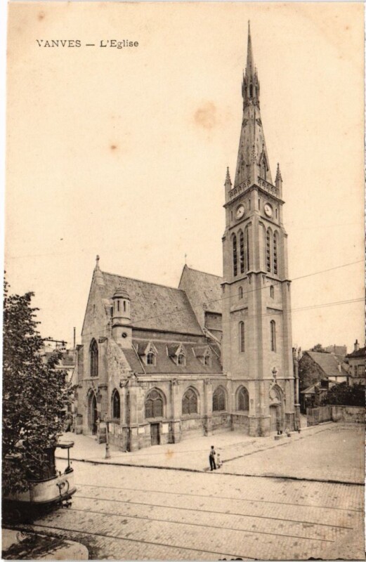 Carte postale ancienne Vanves Eglise à Vanves