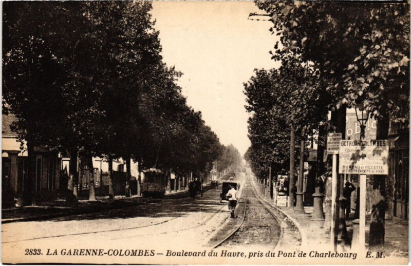 Carte postale ancienne La Garenne Colombes Boulevard du Havre à Colombes
