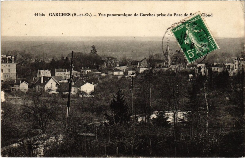 Carte postale ancienne Garches vue panoramique à Garches