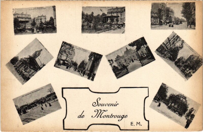 Carte postale ancienne Montrouge souvenir à Montrouge