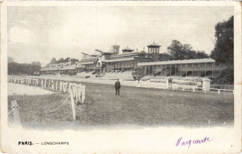 Carte postale ancienne Longchamps à Paris 16e