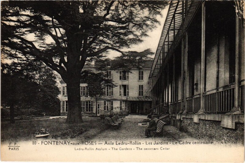 Carte postale ancienne Fontenay aux Roses Asile Ledru Rollin, Les Jardins à Fontenay-aux-Roses