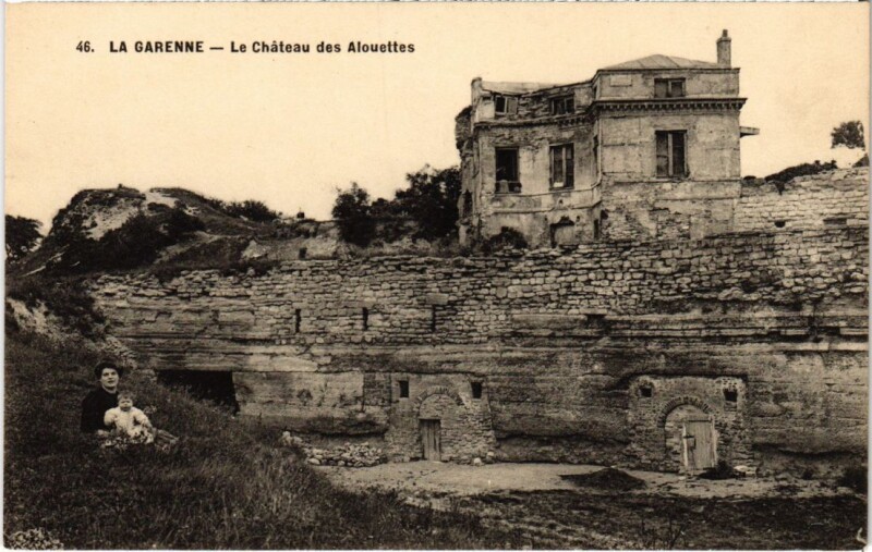 Carte postale ancienne La Garenne Colombes Le Chateau des Alouettes à Colombes