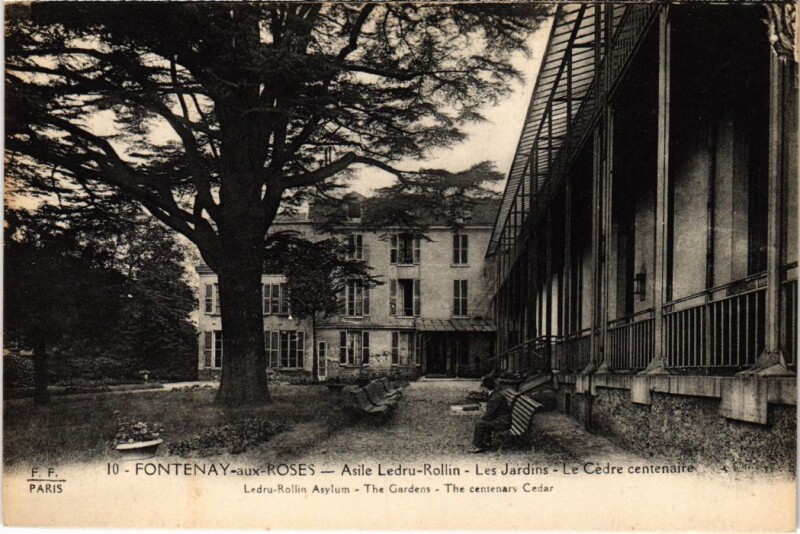 Carte postale ancienne Fontenay aux Roses Asile Ledru Rollin, Les Jardins à Fontenay-aux-Roses