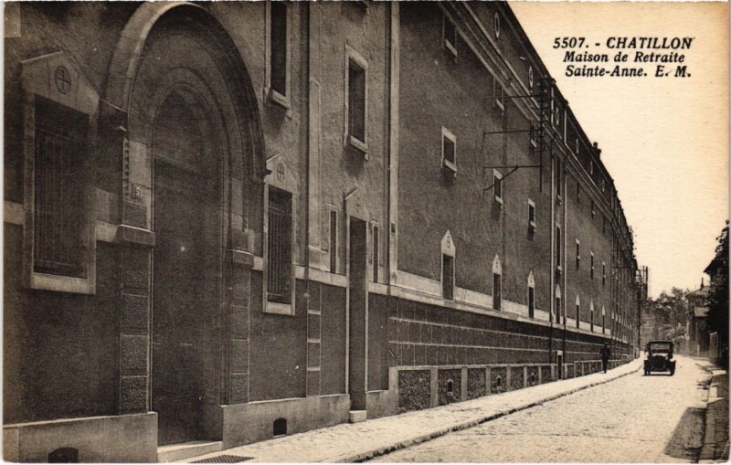 Carte postale ancienne Maison de Retraite Sainte-Anne à Châtillon