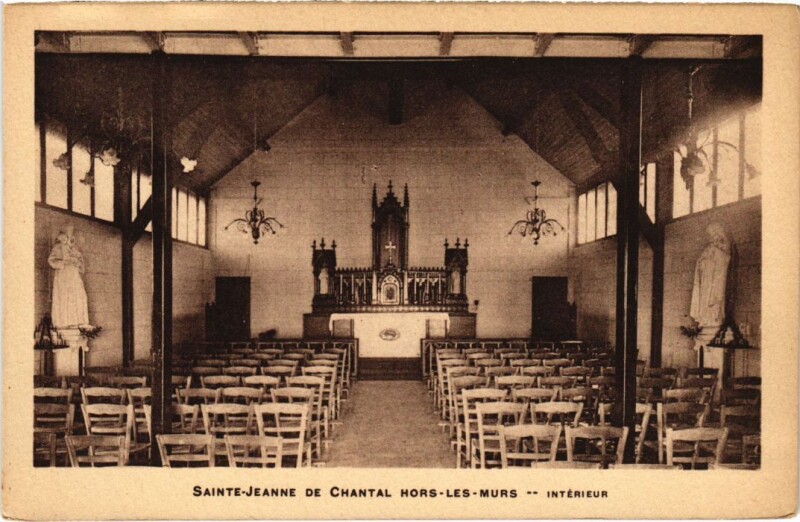 Carte postale ancienne Ste Jeanne de Chantal Hors les Murs, Interieur