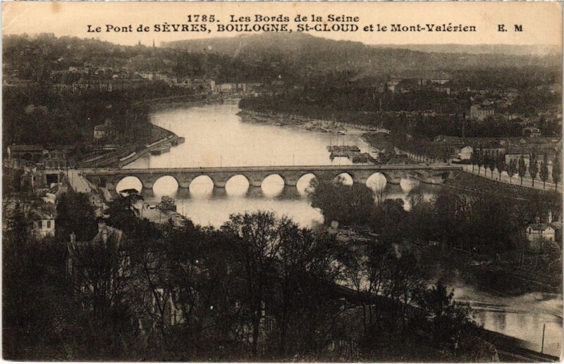 Carte postale ancienne Le Pont des Sevres
