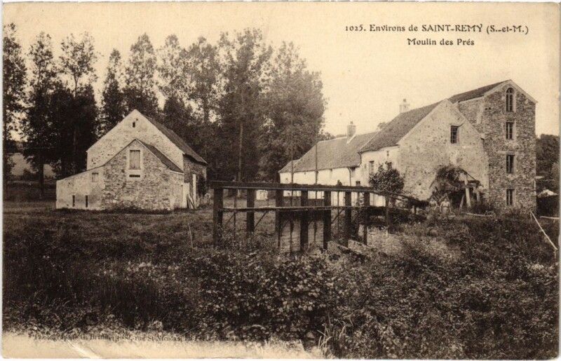 Carte postale ancienne Env de Saint-Remy Moulin des Pres France