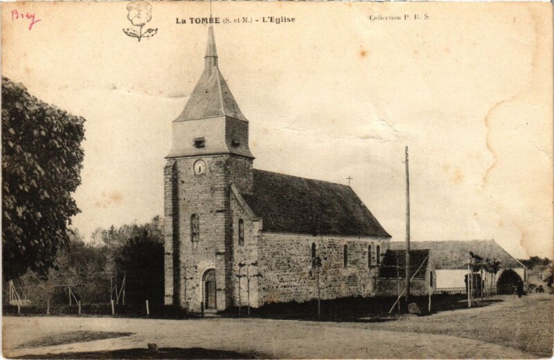 Carte postale ancienne La Tomee L'Eglise France