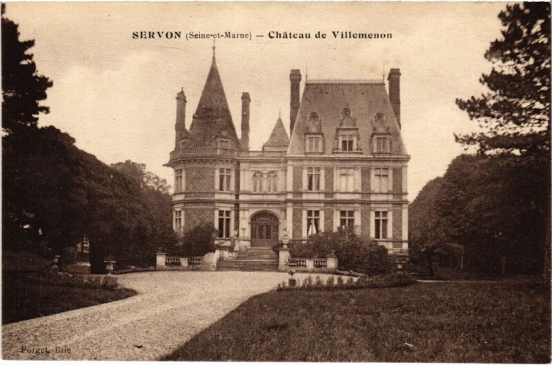 Carte postale ancienne Servon Chateau de Villemenon France à Servon