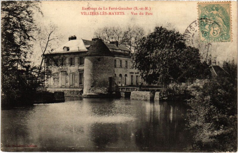 Carte postale ancienne Villiers les Mayets Vue du Parc France