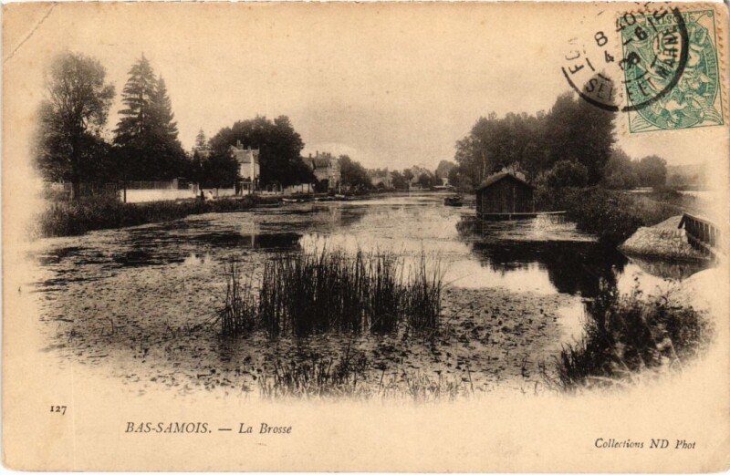 Carte postale ancienne Samois La Brosse France