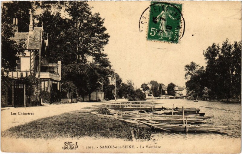 Carte postale ancienne Samois La Vauthere France